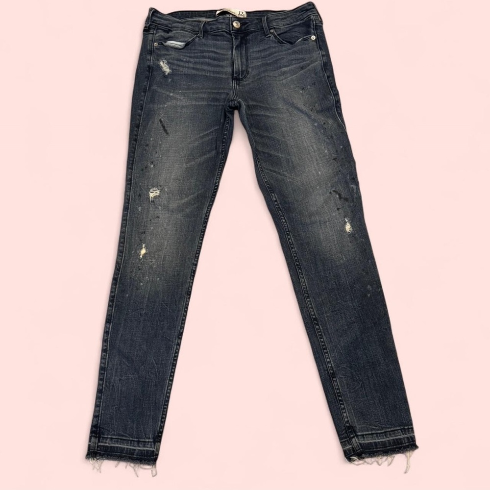 Women's Distressed Black Jeans